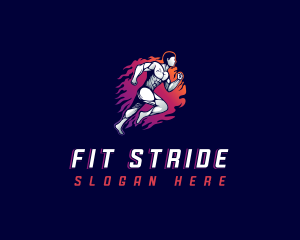 Running Sprint Fitness logo design