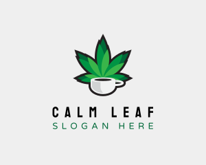 Weed Leaf Cup logo design