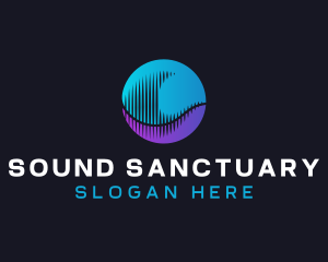 Abstract Sound Wave logo design