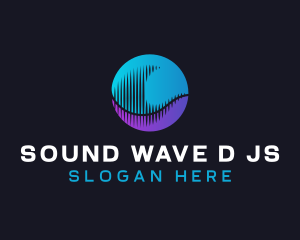 Abstract Sound Wave logo design