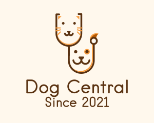 Dog Cat Veterinary  logo design