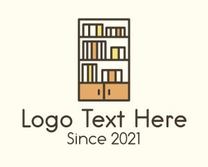 Library Bookshelf Furniture logo