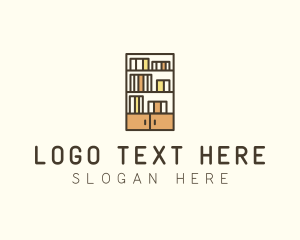 Library Bookshelf Furniture logo