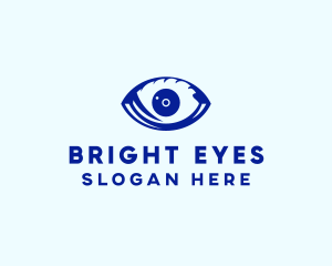 Blue Optic Eye logo design