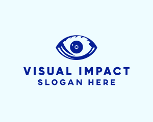 Blue Optic Eye logo design