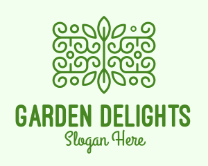 Green Plant Decoration logo design