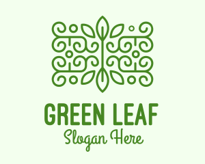 Green Plant Decoration logo design