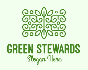 Green Plant Decoration logo design