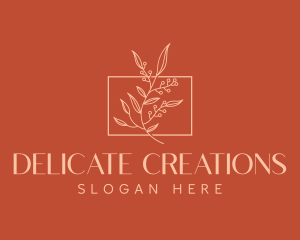 Elegant Plant Decoration  logo design