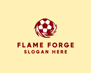 Flame Soccer Club logo design