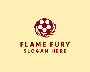 Flame Soccer Club logo design