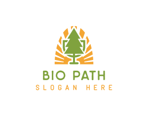 Bio Tree Emblem logo design