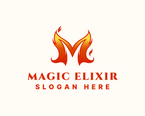 Spicy Blazing Flame  logo design