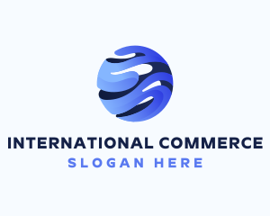 3d Globe Business logo design