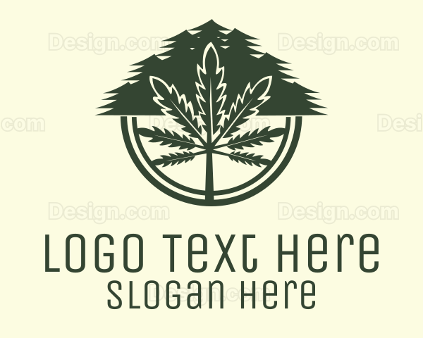 Hemp Farm Badge Logo