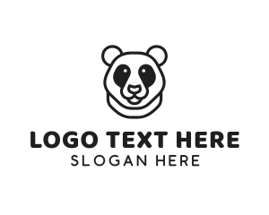 Panda Bear Animal Logo