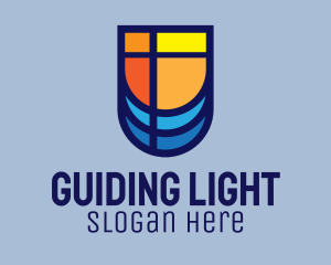 Stained Glass Parish Window logo design