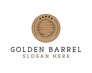 Wooden Barrel Badge logo