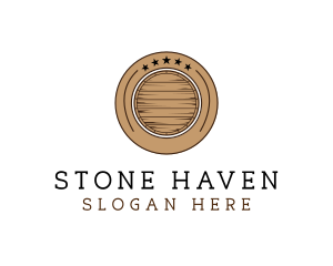 Wooden Barrel Badge logo