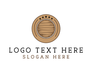 Wooden Barrel Badge logo