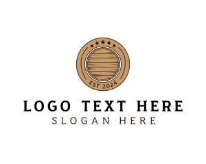 Wooden Barrel Badge logo