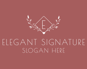 Elegant Vines Boutique logo design