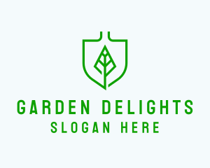 Leaf Shovel Gardening logo design