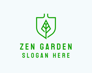 Leaf Shovel Gardening logo design