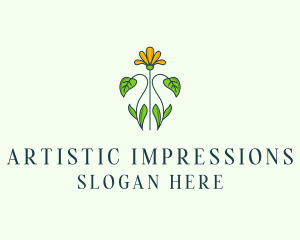 Flower Garden Plant logo design