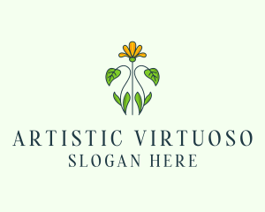 Flower Garden Plant logo design