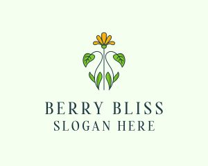 Flower Garden Plant logo design