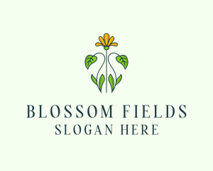 Flower Garden Plant logo design