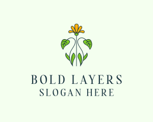 Flower Garden Plant logo design