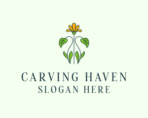 Flower Garden Plant logo design