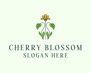 Flower Garden Plant logo design