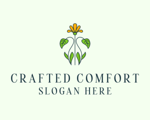 Flower Garden Plant logo design