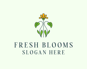 Flower Garden Bloom logo design
