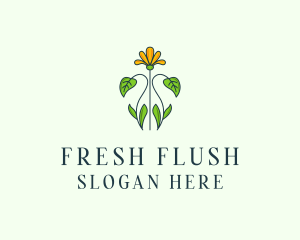 Flower Garden Plant logo design