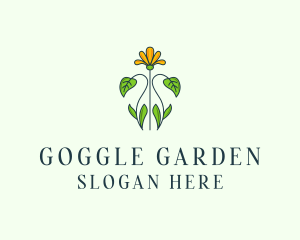 Flower Garden Plant logo design