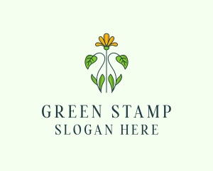 Flower Garden Plant logo design