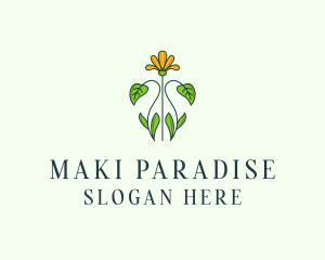 Flower Garden Plant logo design