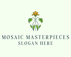 Flower Garden Plant logo design