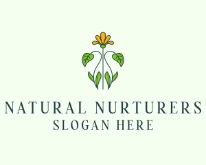 Flower Garden Plant logo design