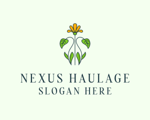 Flower Garden Plant logo design