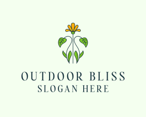 Flower Garden Plant logo design