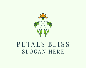 Flower Garden Plant logo design