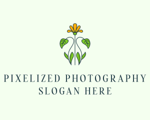 Flower Garden Plant logo design