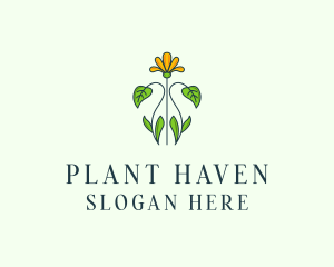 Flower Garden Plant logo design