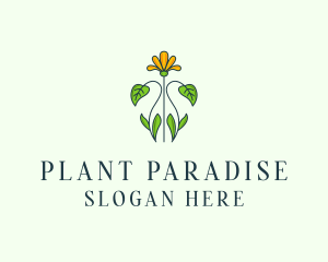 Flower Garden Plant logo design