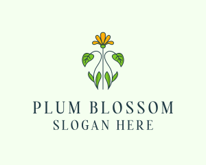 Flower Garden Plant logo design